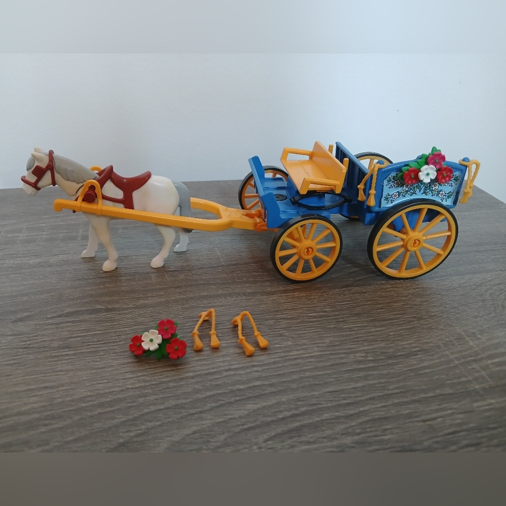 Vintage Playmobil 3117 Horse & Buggy